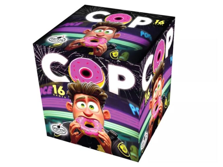 Ohňostroj Cop 16 rán 25 mm